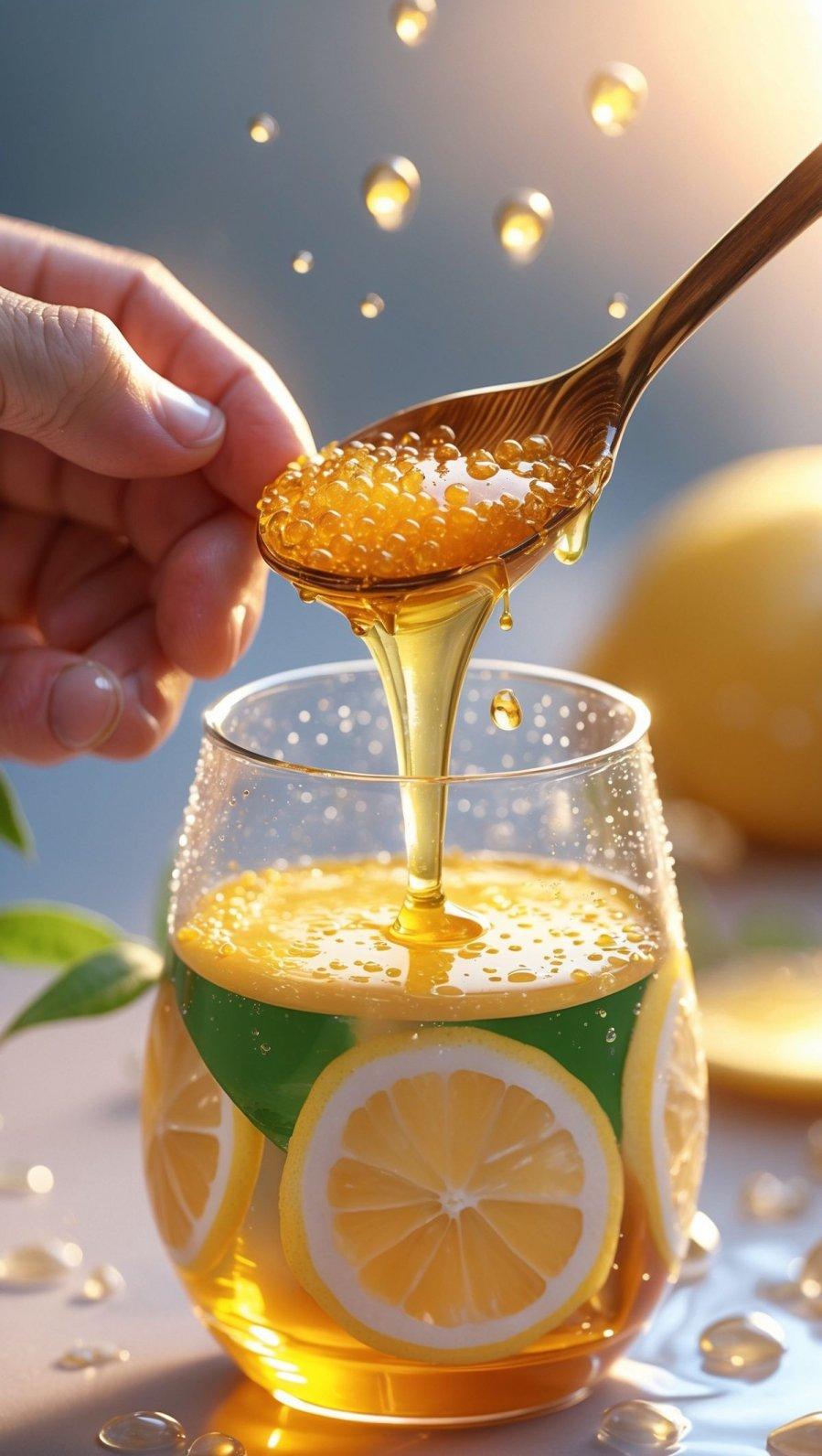 Khi ᴜṓng nước chanh mật ong, bạn cần ʟưu ý pha nước ấm