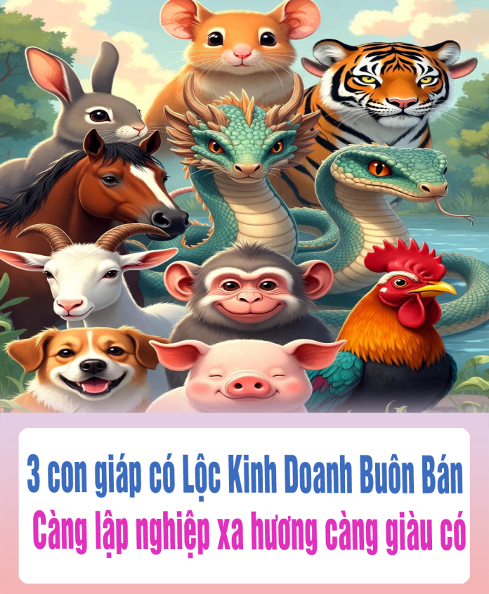 3 con giáp có Lộc Kinh Doanh Buôn Bán Càng lập nghiệp xa hương càng giàu có