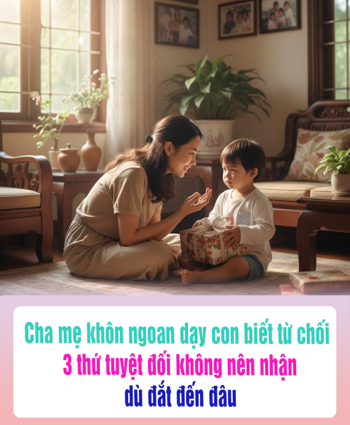Cha mẹ khôn ngoan dạy con biết từ chối