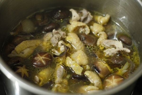 thịt đông với thịt gà