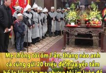 Mẹ chồng tôi ốm l-ẫn, tháng nào anh cả cũng gửi 20 triệu để mua yến tẩm bổ lo liệu cho mẹ nhưng tôi ỉm luôn để tiêu xài. Đến ngày bà qua đời, khi cả nhà đang làm lễ nhập quan tôi mới vào phòng lật tấm chiếu để bó lại đi đốt thì lên tôi s-ởn g-ai ố-c thấy tờ giấy A4 bên dưới