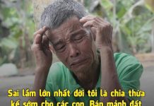 Bi kịch vì chia thừa kế sớm