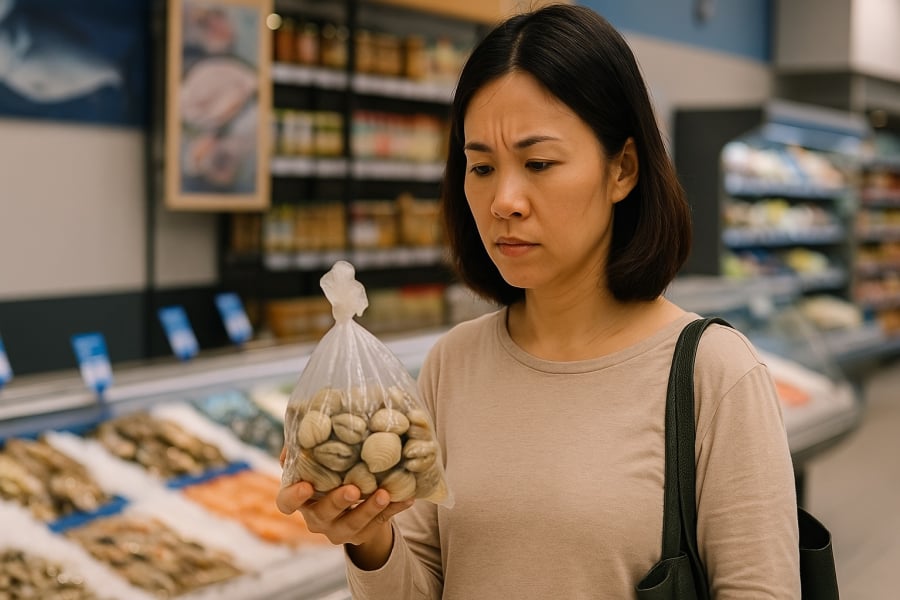 Người tiêu dùng cần tỉnh táo trước những ʟoại hải sản trắng sạch bất thường, tránh rước hóa chất vào bữa cơm.